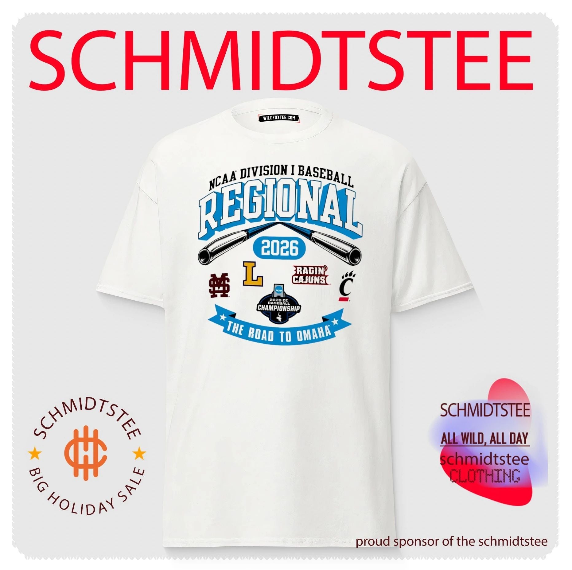 2026 NCAA Division I Baseball Regional Mississippi State The Road To Omaha logos shirt