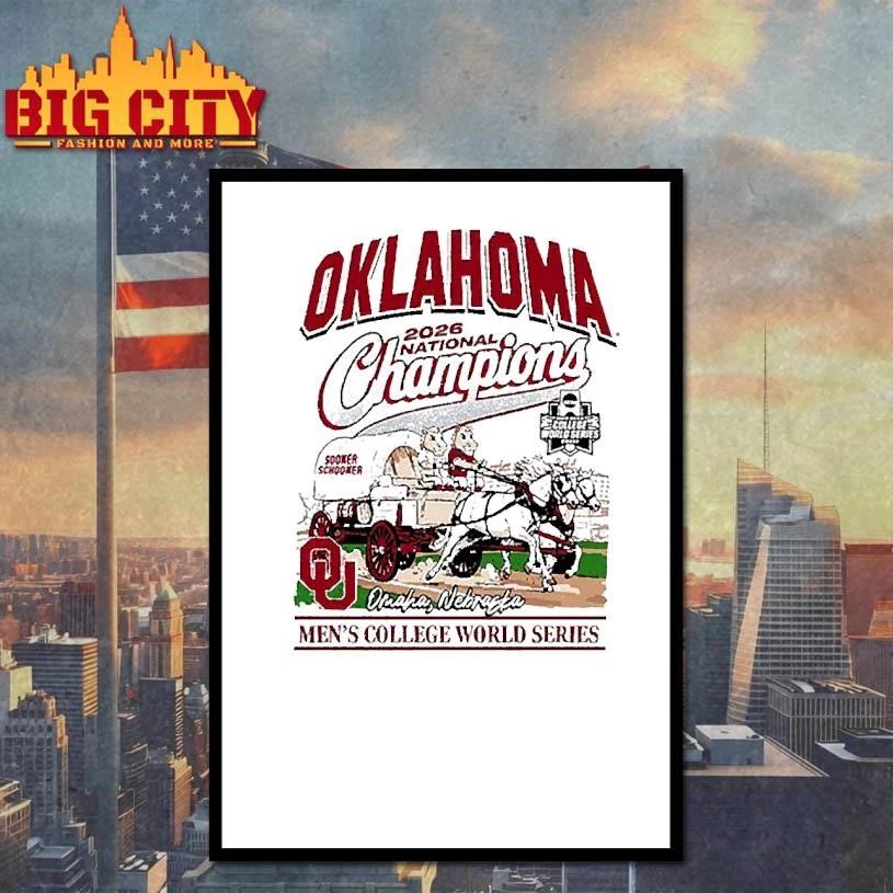 Oklahoma Sooners 2026 College World Series Champions Wagon T-Shirt