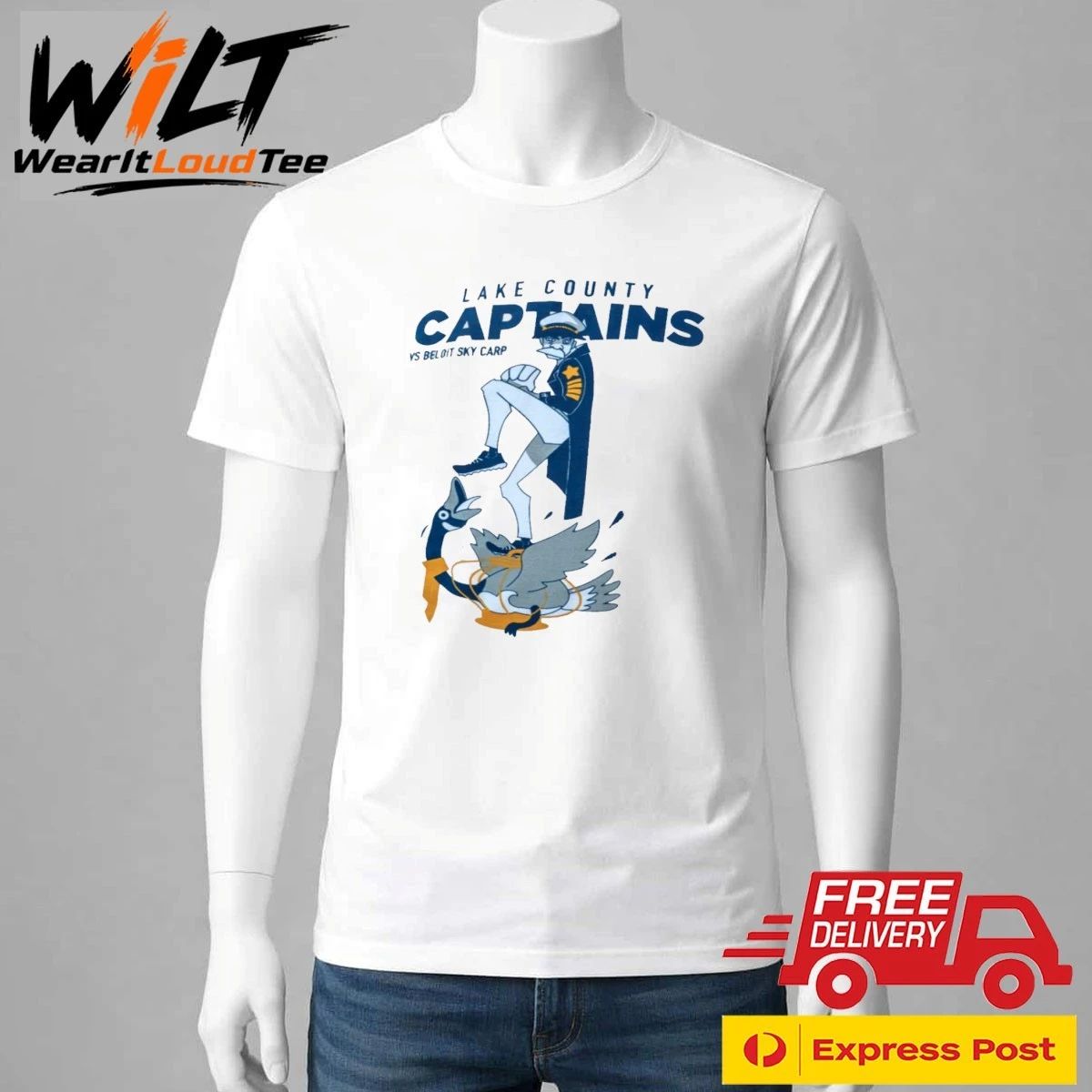 2026 Lake County Captains Vs Beloit Sky Carp Shirt