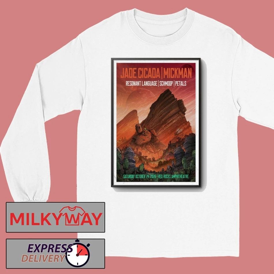 Jade Cicada & Mickman Red Rocks Amphitheatre Oct 24, 2026 Poster shirt