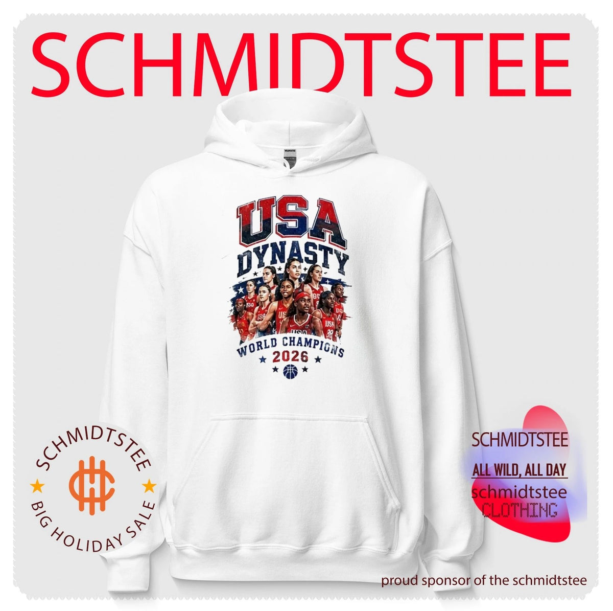 USA Women’s Basketball FIBA World Cup Champions 2026 USA Dynasty shirt
