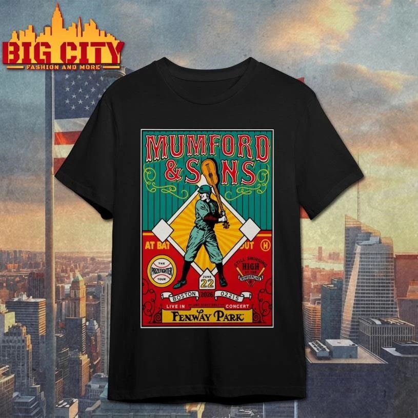 Mumford And Sons June 22 2026 Fenway Park in Boston MA Poster Shirt