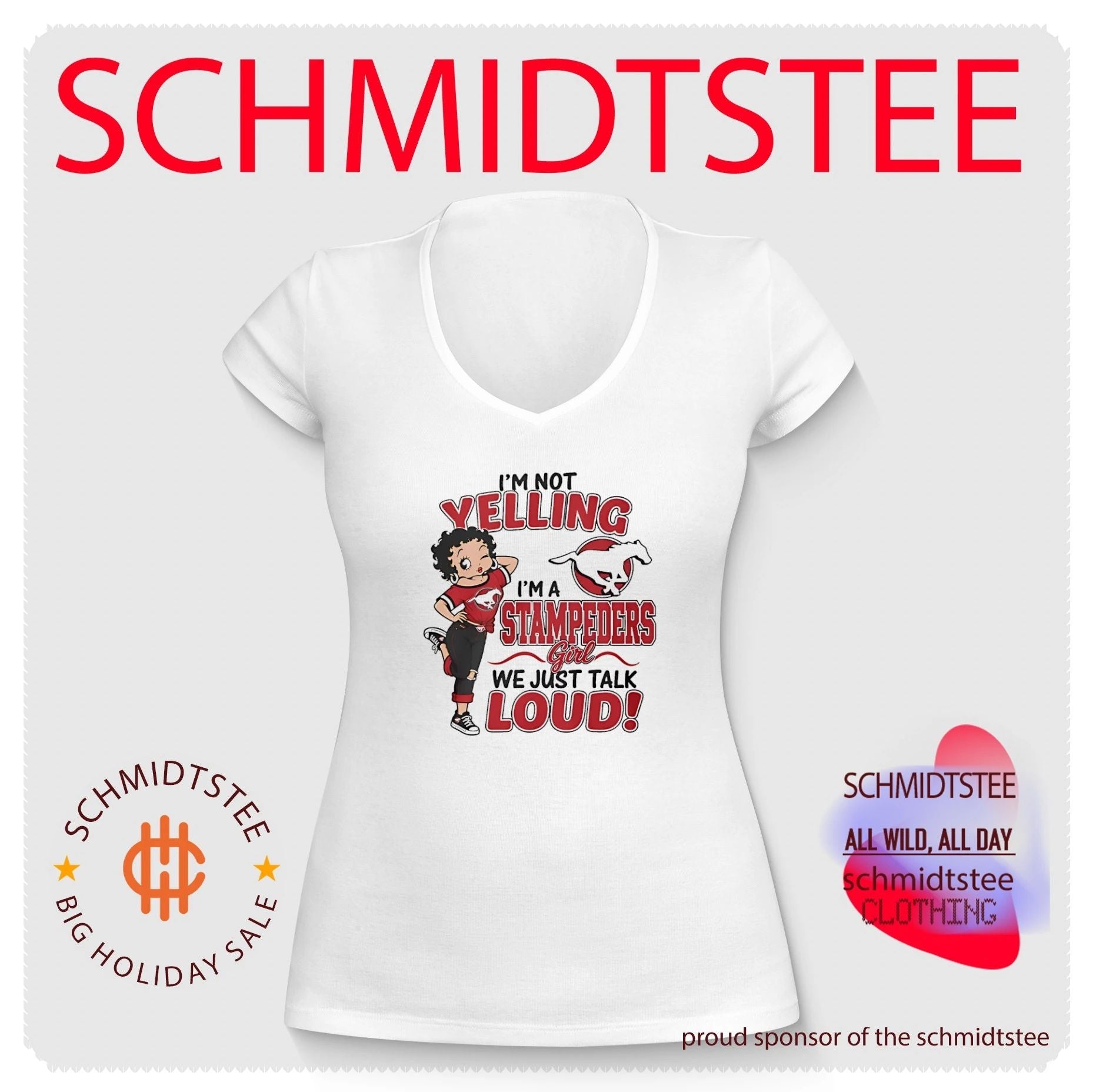 I’m not yelling I’m a Stampeders we just talk loud shirt