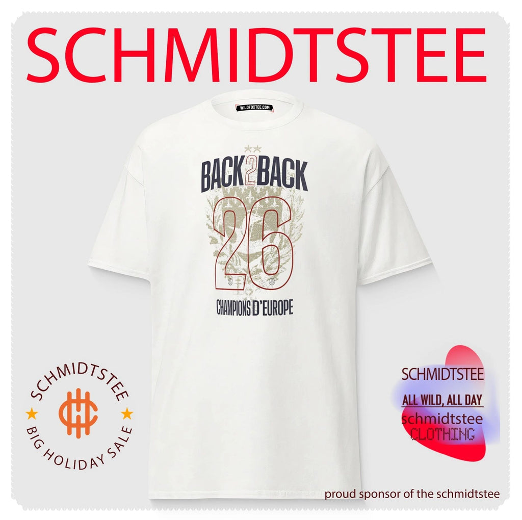 PSG Back 2 Back 2025-26 Champions of D’Europe shirt