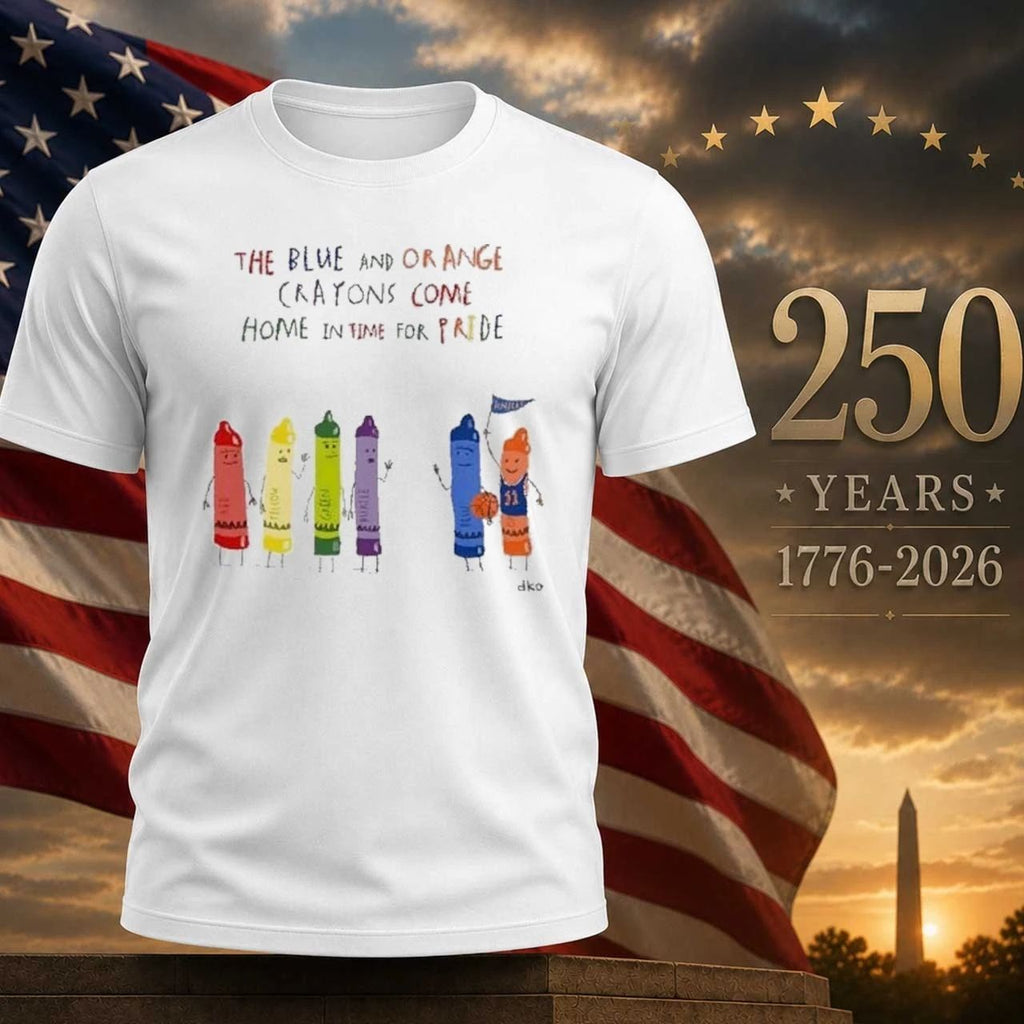 The Blue And Orange Crayons Come Home In Time For Pride Shirt