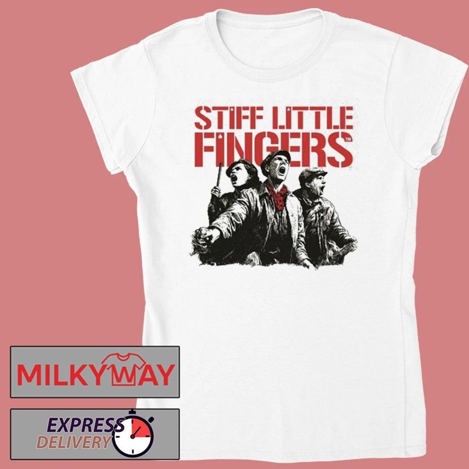 Stiff Little Fingers Raise Your Voice Ecru Tour T-Shirt