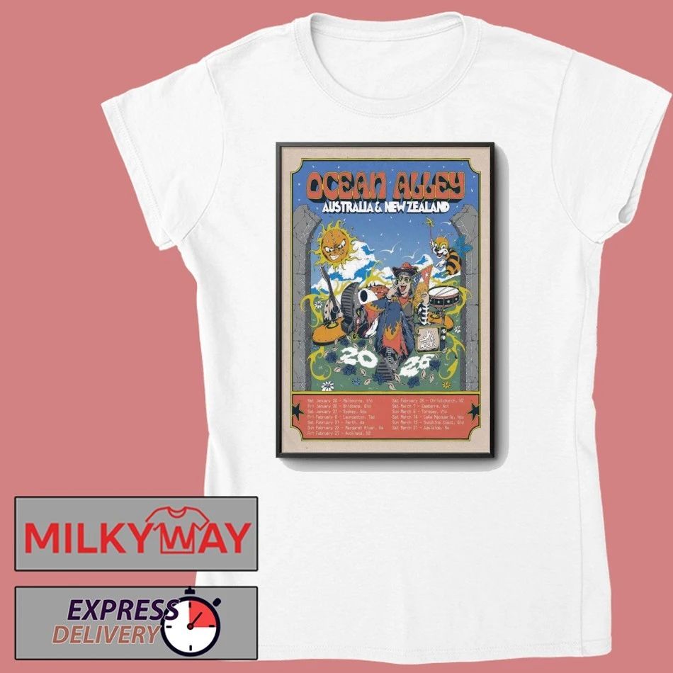 Ocean Alley Australia And New Zealand 2026 Shows Poster shirt