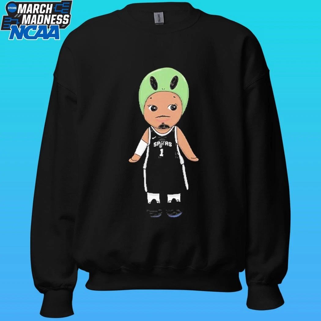 Victor Wembanyama Alien Spurs Chibi Shirt
