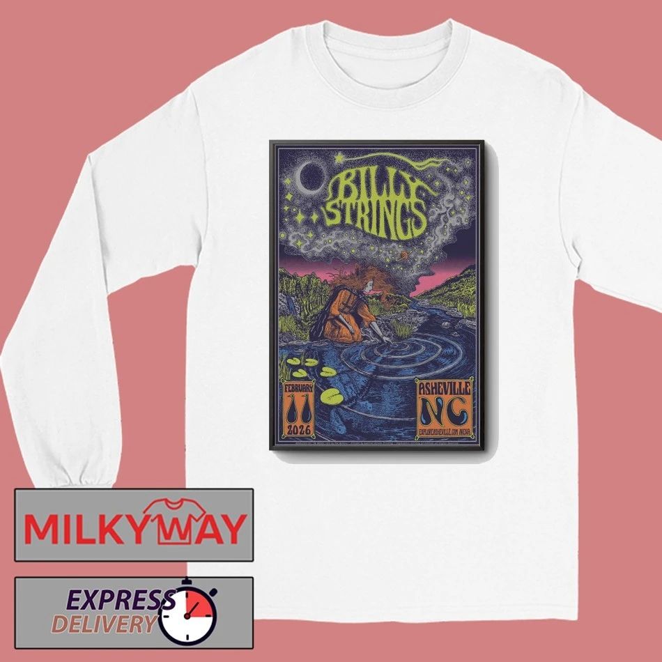 Billy Strings 02 11 2026 ExploreAsheville.com Arena Asheville, NC Poster shirt