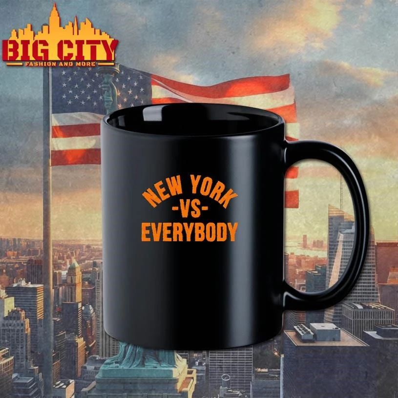 New York vs Everybody bold city slogan T Shirt