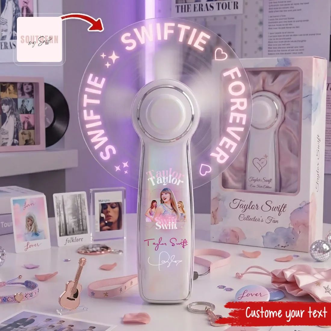 Taylor Swift Swiftie LED Light-Up Portable Hand Fan