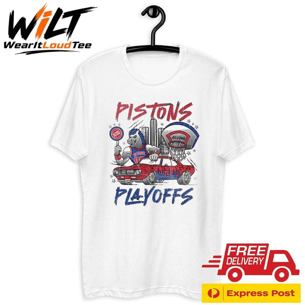 Detroit Pistons Playoffs 2026 All Dang Mascot Shirt
