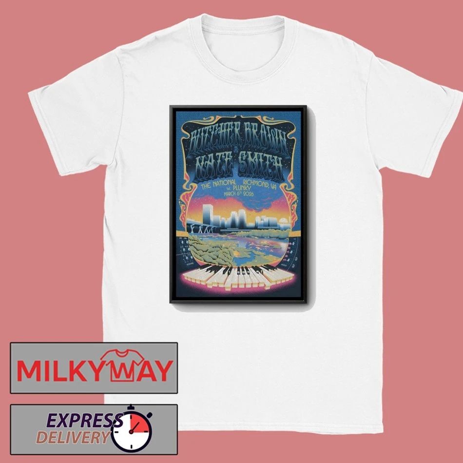Butcher Brown And Nate Smith Richmond VA March 6 2026 Poster shirt