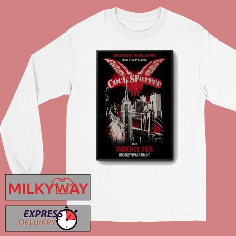 Cock Sparrer Brooklyn Paramount In Brooklyn NY Mar 28 2026 Poster shirt