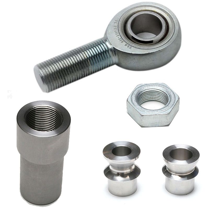 1.25″ RHT Heim Kit (FK JMX heim, 0.625″ ID spacers, 1.75″ thread bung, jam nut)