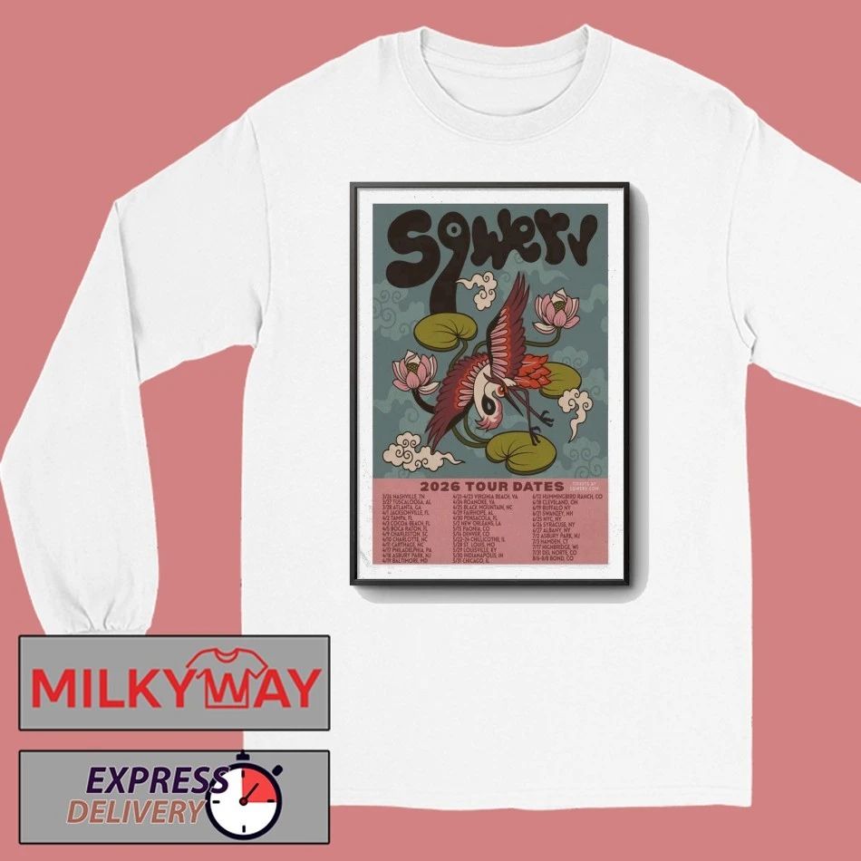 Sqwerv Summer Tour 2026 Poster shirt