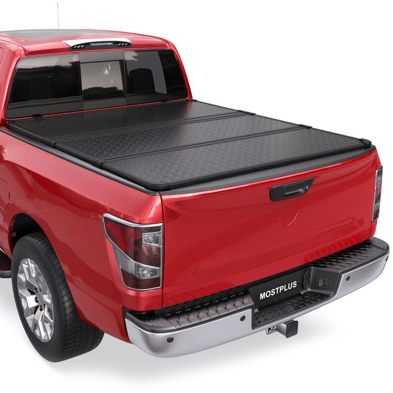 3-Fold 5.7FT Hard Tonneau Cover For 2016-2026 Nissan Titan Truck Bed (NON-XD)
