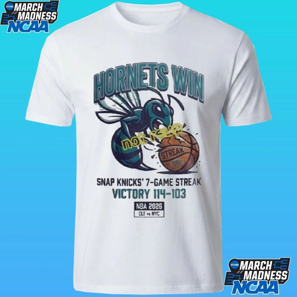 Hornets Win Snap Knicks’ 7 Game Streak Victory 114 103 Nba 2026 Sport Shirt