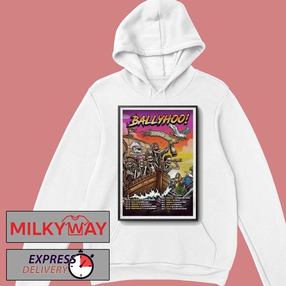 Ballyhoo Rocks European Tour 2026 Poster shirt