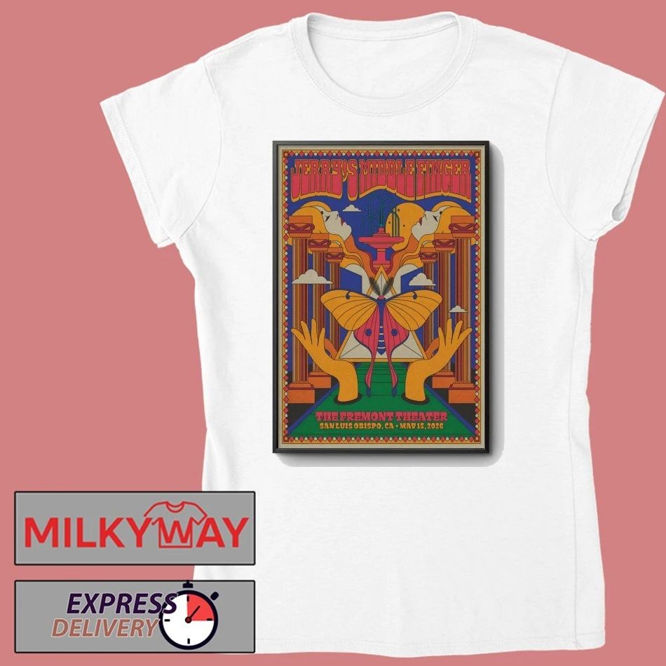Jerry’s Middle Finger 5 15 2026 San Luis Obispo CA Poster shirt