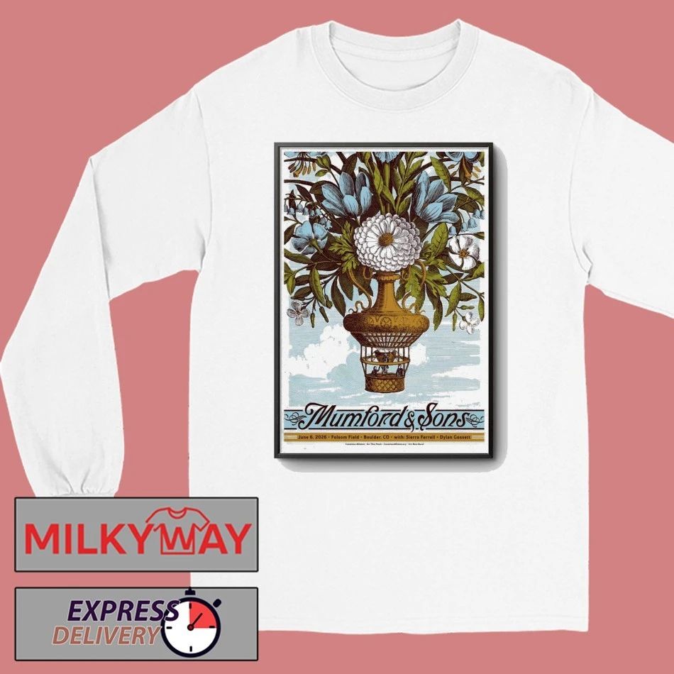 Mumford And Sons 6 6 2026 Boulder Colorado Poster shirt