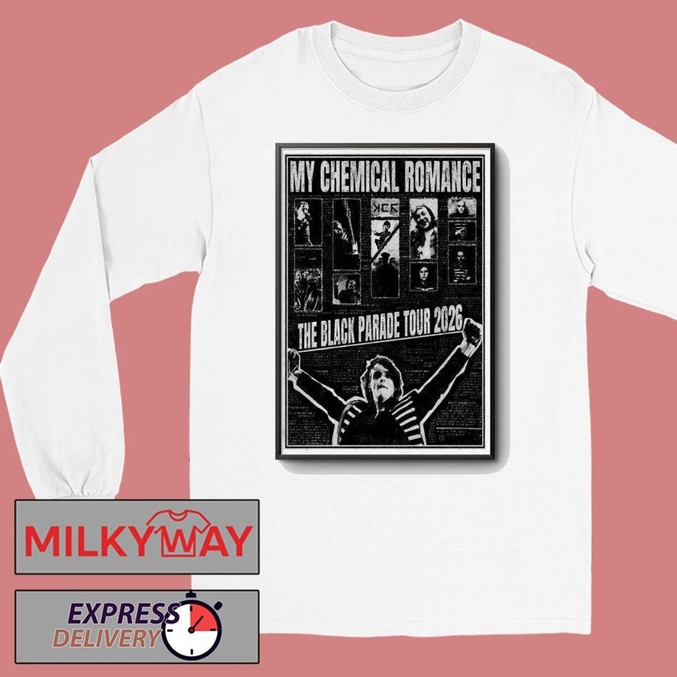 Poster My Chemical Romance 2026 The Black Parade Tour shirt
