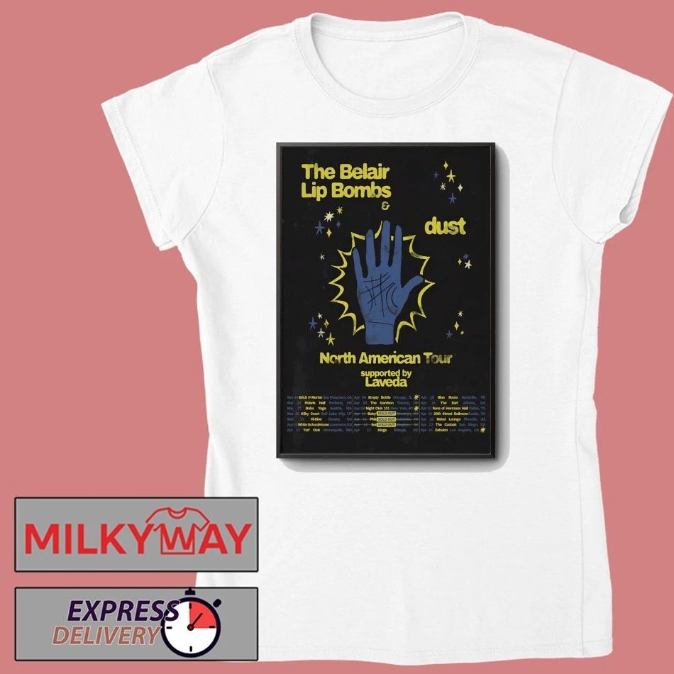 The Belair Lip Bombs NA Tour 2026 Poster shirt
