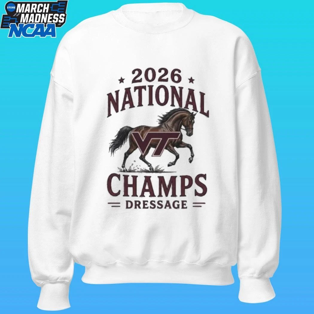 Virginia Tech Hokies 2026 National Champs Dressage Horse Shirt