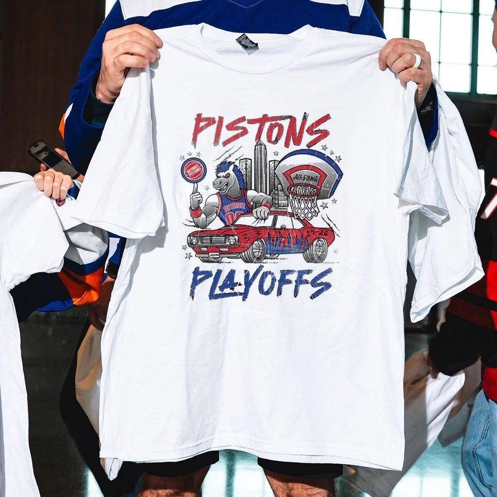 Detroit Pistons Playoffs 2026 All Dang Mascot Shirt
