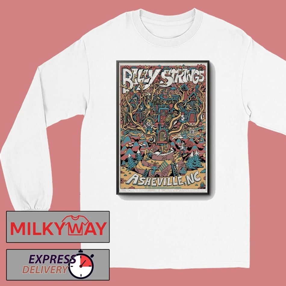 Poster Billy Strings ExploreAsheville.com Arena February 14 2026 shirt