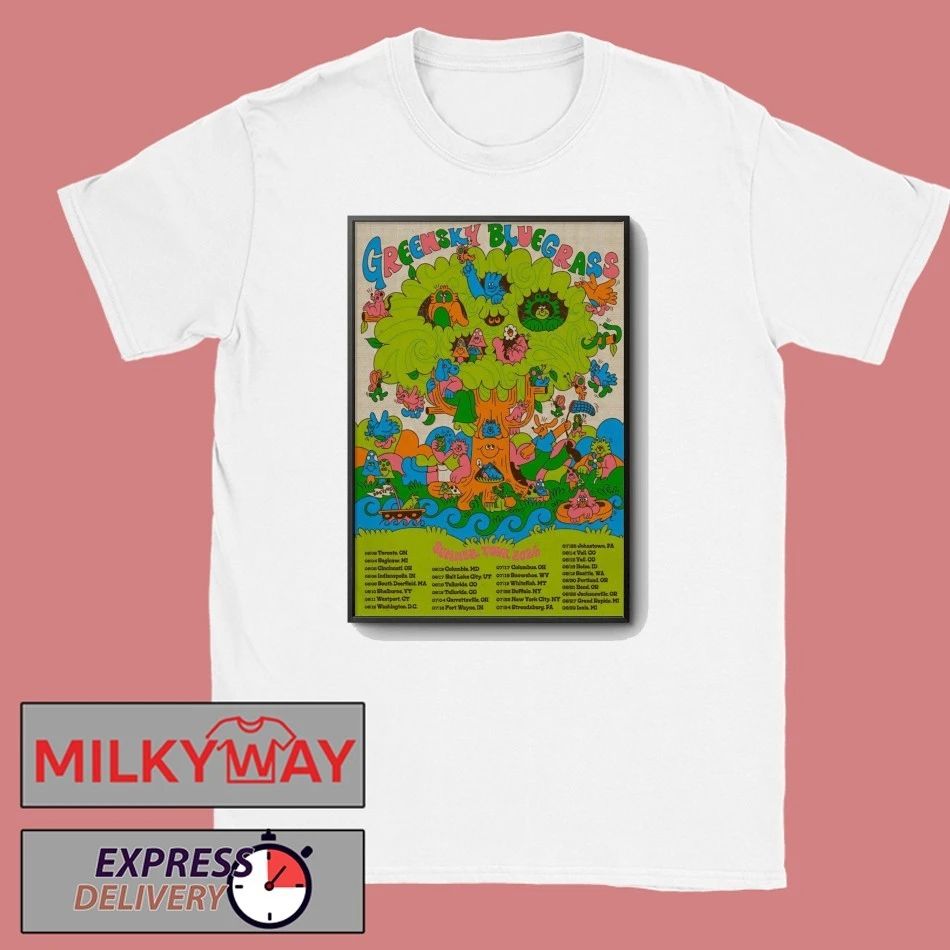 Greensky Bluegrass Summer Tour 2026 LE Poster shirt