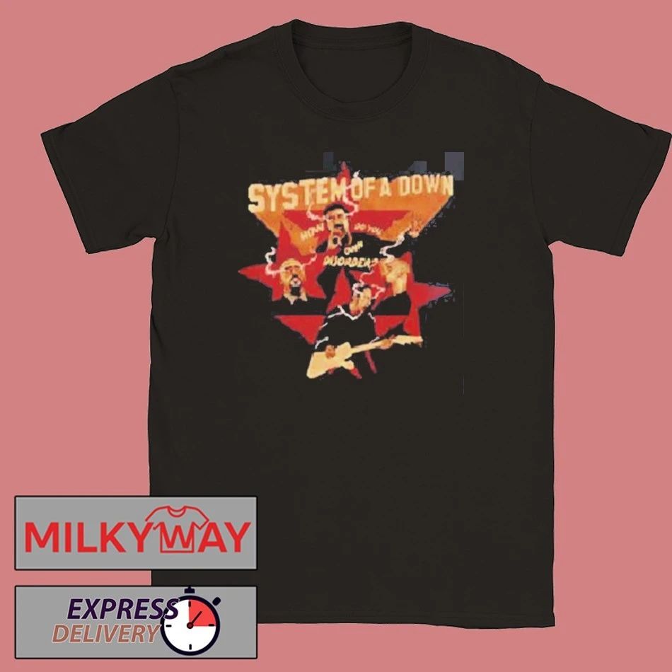 System Of A Down CDMX Mexico 2026 Pop Up Shop Merch Tee At Estadio GNP Seguros On 27 And 28 May 2026 Toxicity Star Graphic T-Shirt