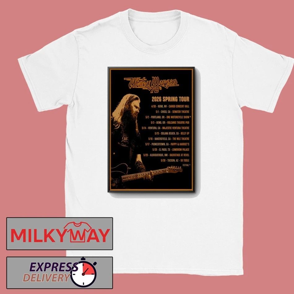 Whitey Morgan 2026 Spring Tour Poster shirt