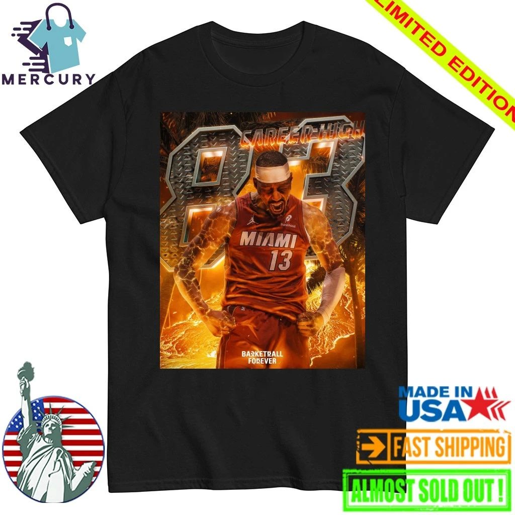 Bam Adebayo Miami Heat Goes Nuclear 83 Career High Second Most Points In NBA History Shirt