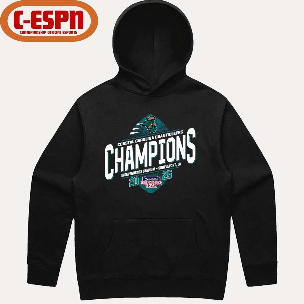 Coastal Carolina Football 2025 Independence Bowl Champions T-Shirt