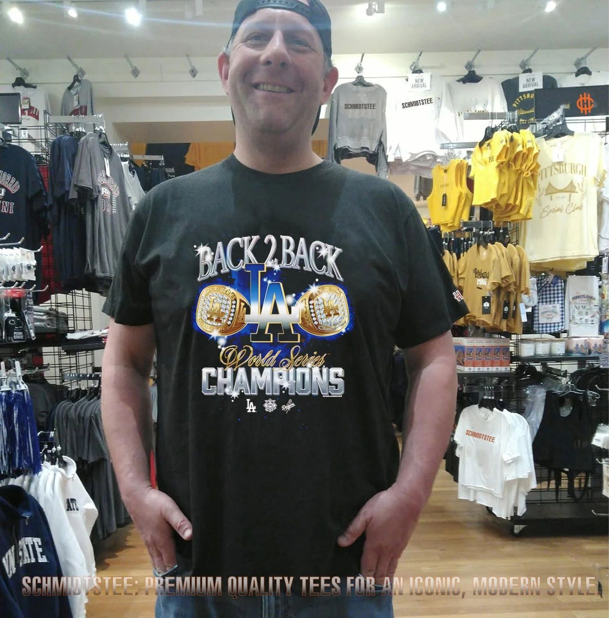 Los Angeles Dodgers Black Back 2 Back World Series Champions Rings shirt