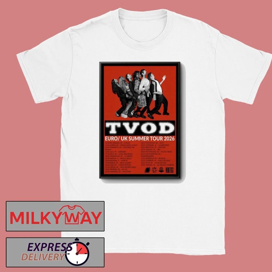 TVOD Europe UK 2026 Summer Tour Poster shirt