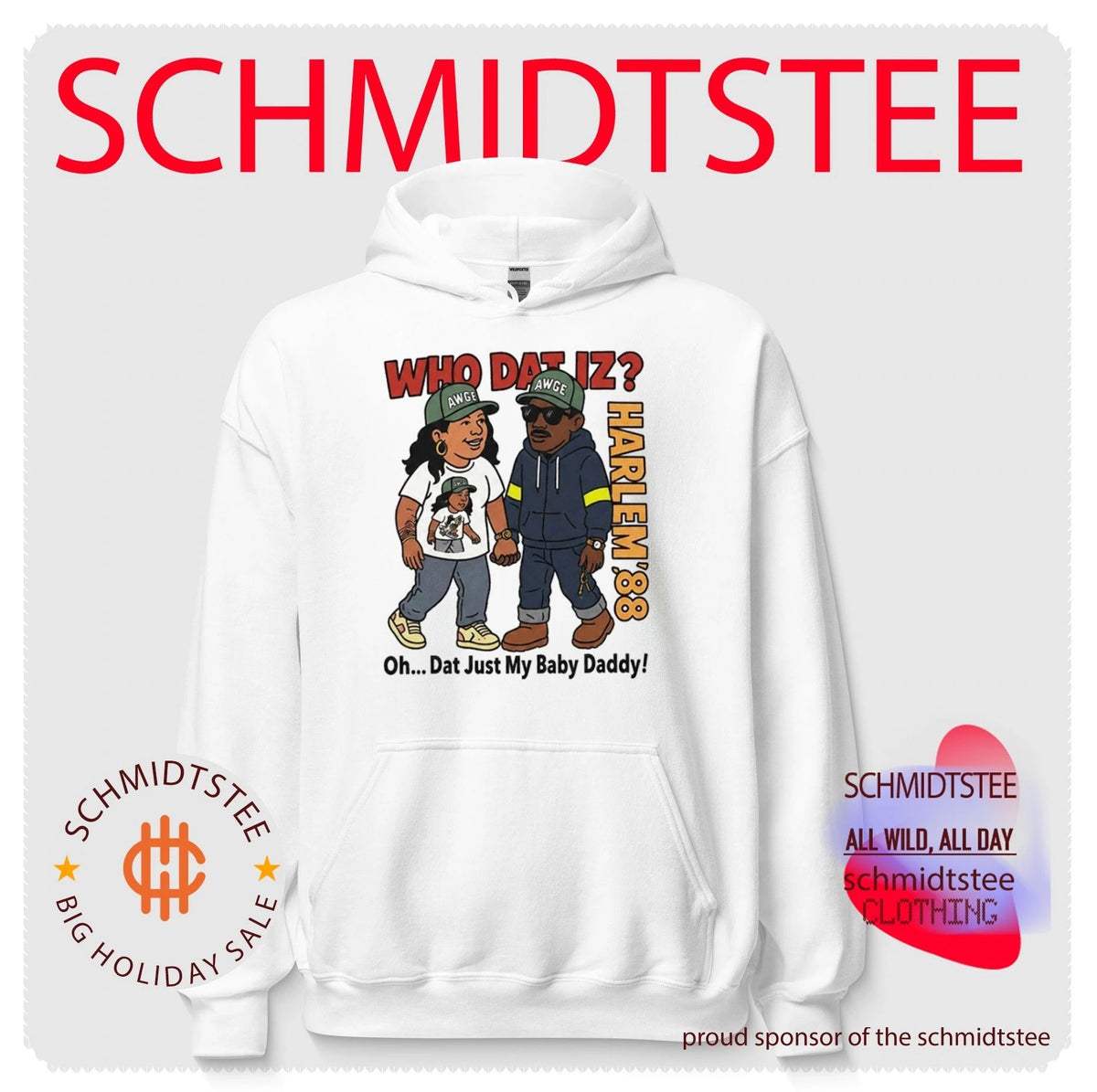 BTS J-hope Harlem 88 AWGE who dat iz oh dat just my baby daddy shirt