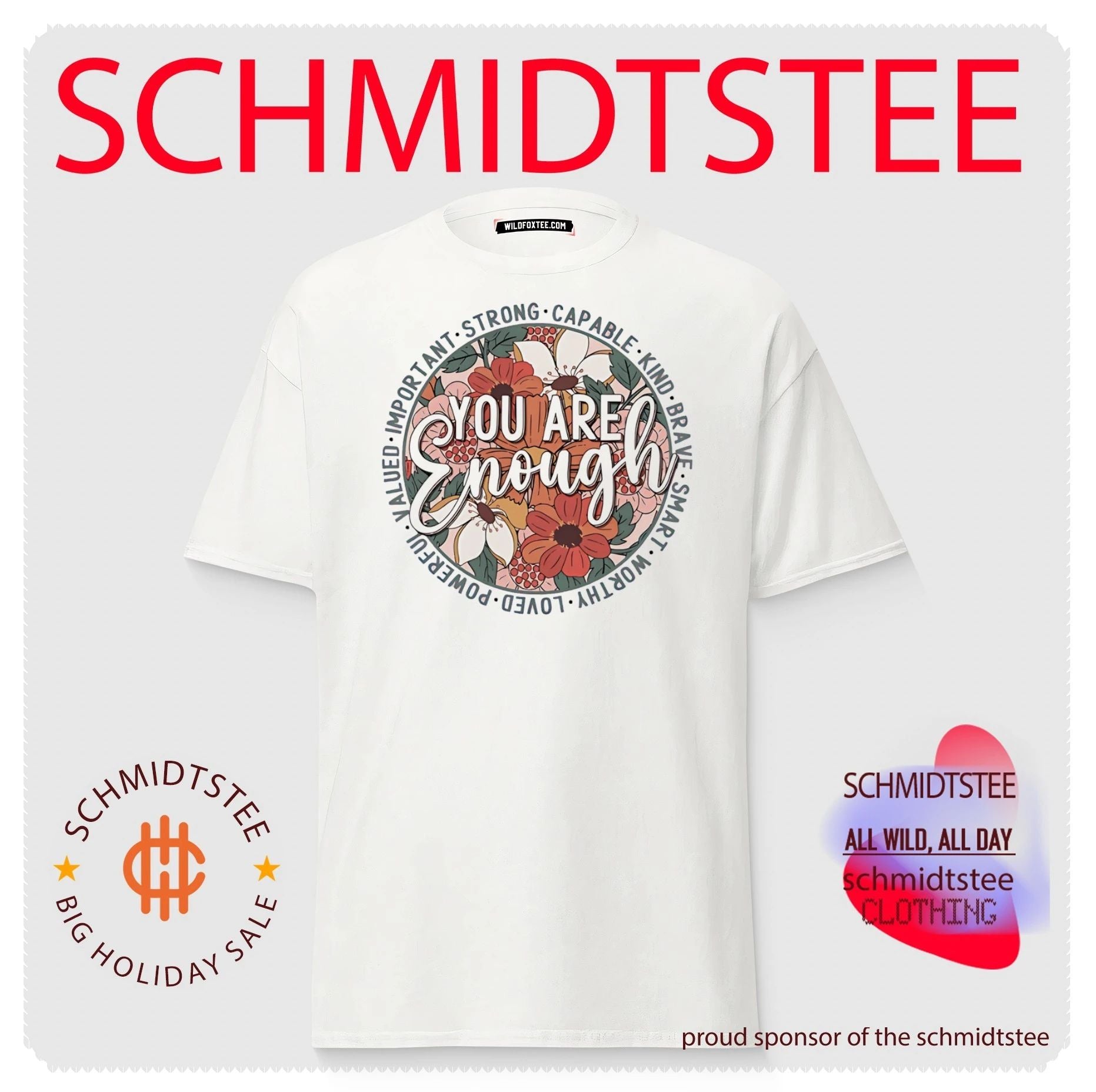You are enough important strong capable kind brave smart worthy shirt