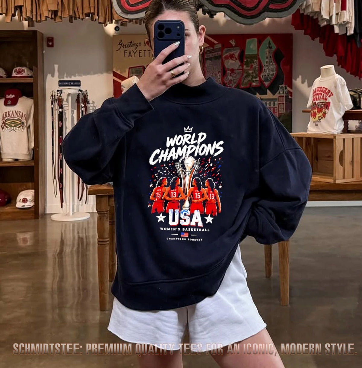 Team USA 2026 FIBA Women’s Basketball World Champions Forever trophy shirt