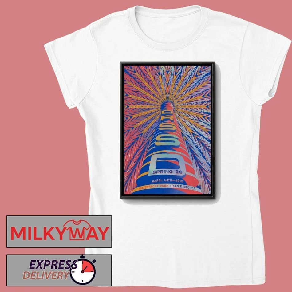 CRSSD Fest Mar 14-15 2026 Waterfront Park In San Diego CA Poster shirt