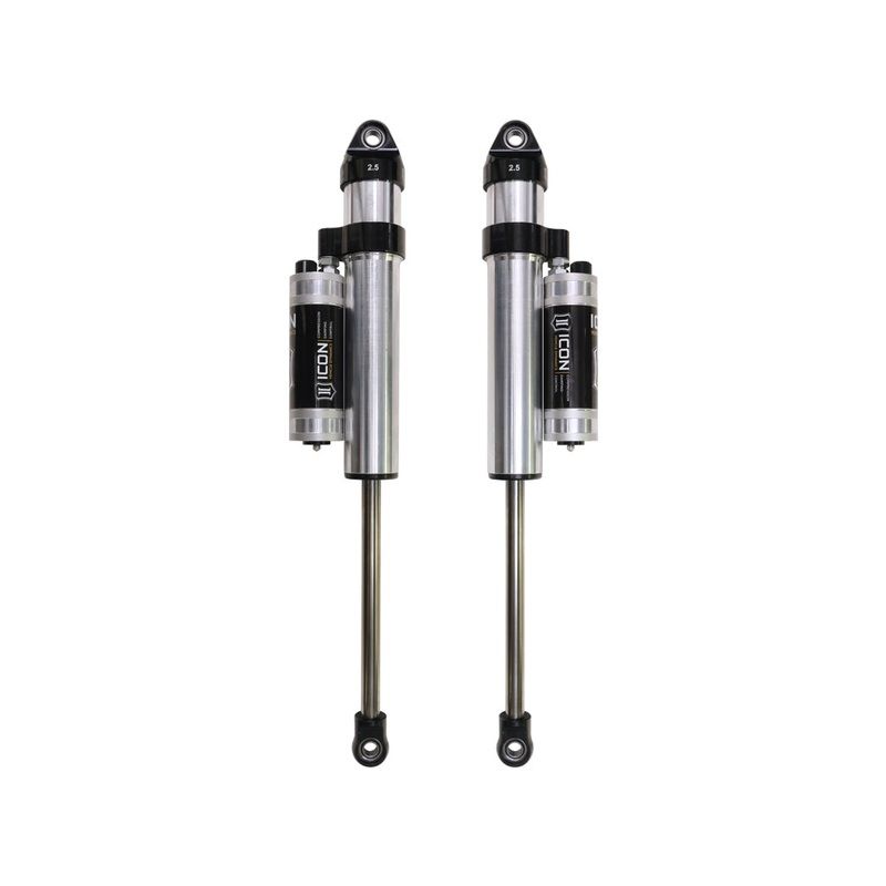Icon 2.5 Piggyback Reservoir CDCV Shocks Pair for 2007-2019 GMC Sierra 3500 HD w/6-8″ lift