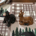 Enchanting Lodge Luxe Wilderness Bear and Deer Salt and Pepper Shakers