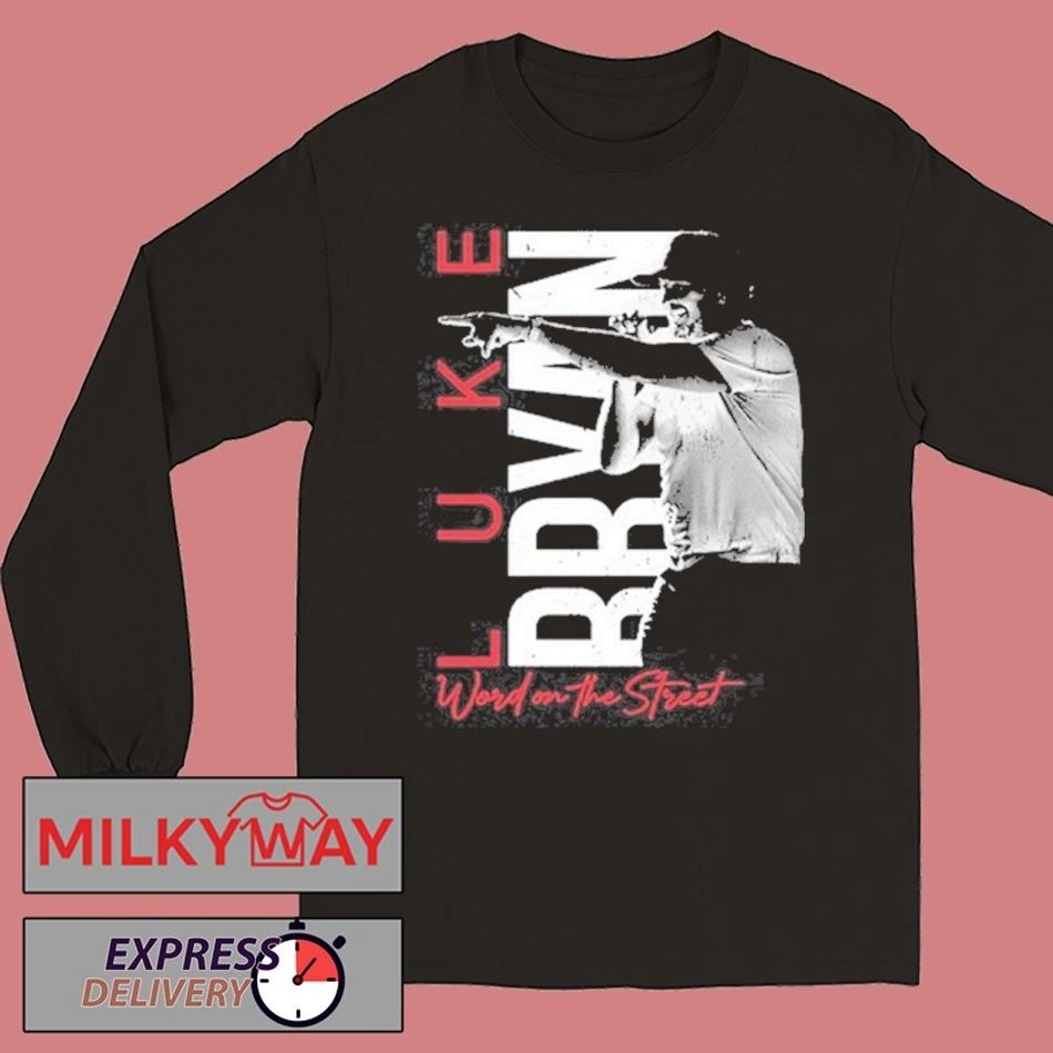 2026 Luke Bryan Word On The Street Black LIMITED shirt