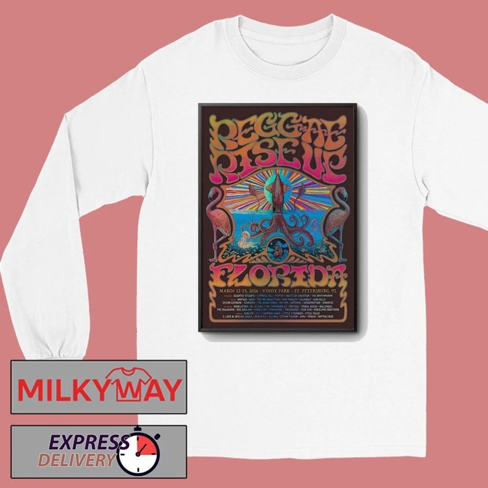 Reggae Rise Up Florida Vinoy Park In St. Petersburg FL Mar 12-15 2026 Poster shirt