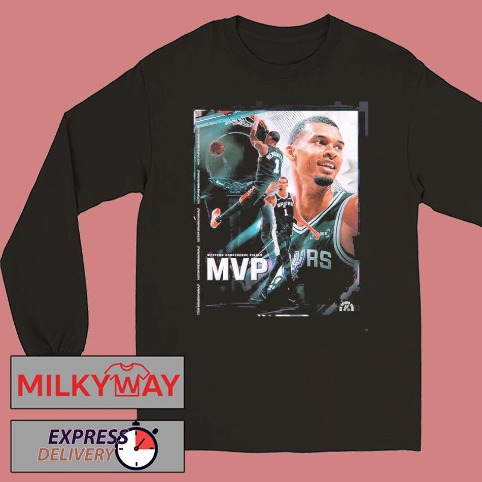 Victor Wembanyama San Antonio Spurs 2026 NBA Western Conference Finals MVP T-Shirt
