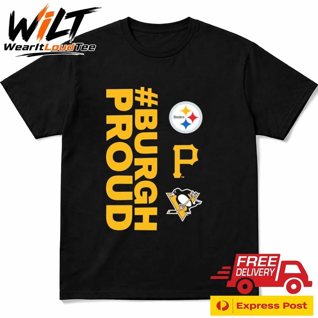 Pittsburgh Penguins, Pirates, and Steelers #BurghProud Challenge Shirt