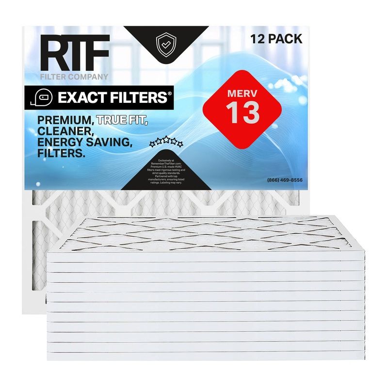 35-5/8×39-3/8×1 Exact Filters Pleated MERV 13 (12 pack)