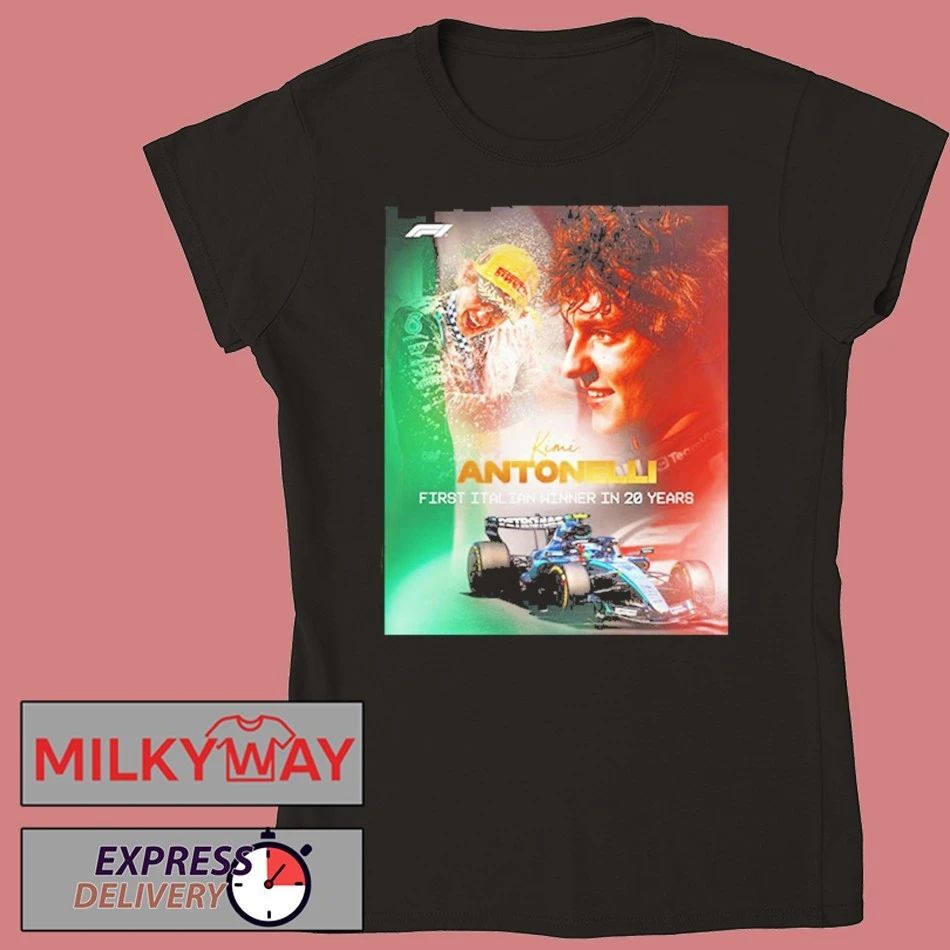 F1 Kimi Antonelli First Italian Winner In Chinese Grand Prix 2026 shirt