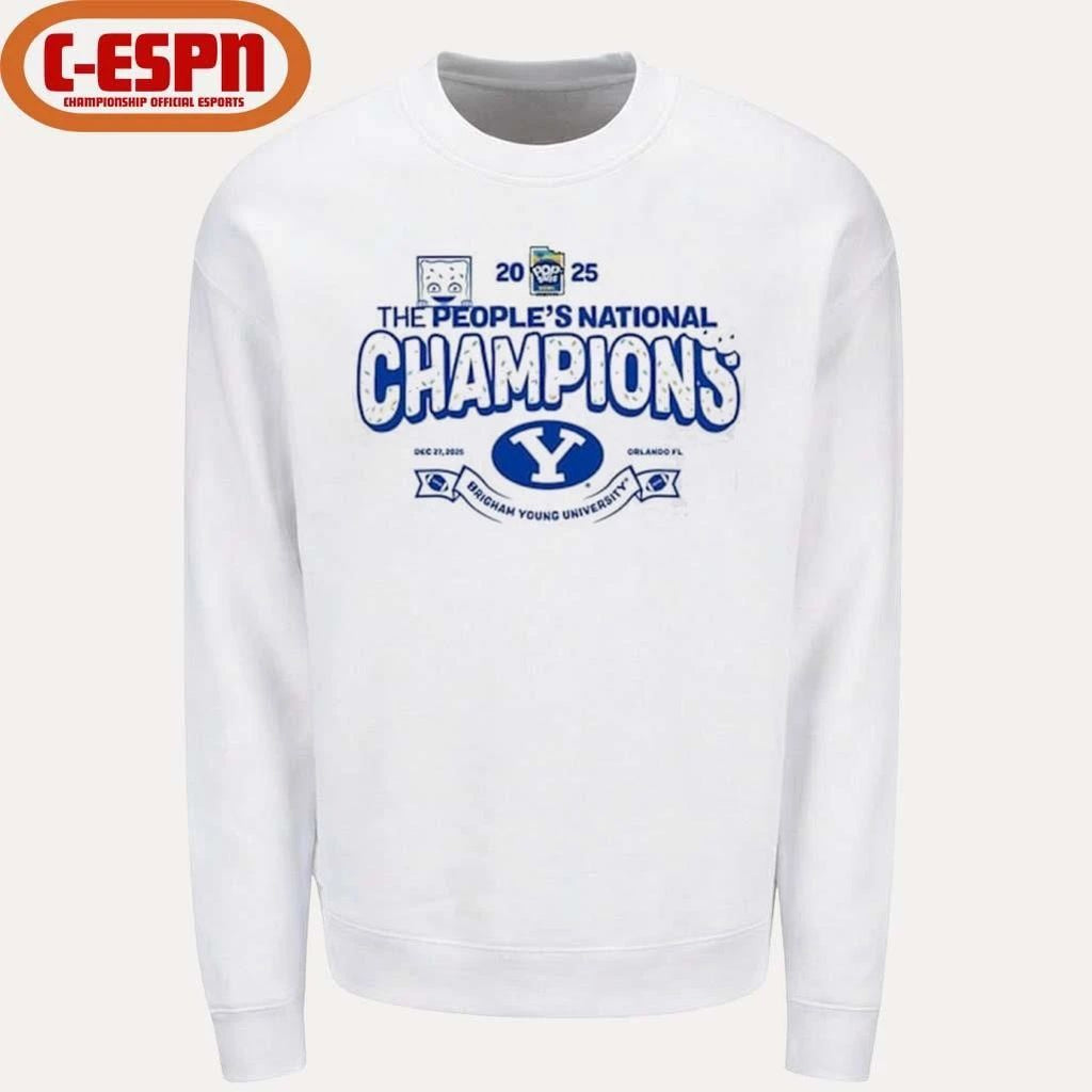 The People’s National BYU Cougars 2025 PopTart Bowl Football Champions Shirt